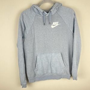 Nike Tops Nike Gray Hoodie Aj635445 Womens Small Spellout Sweatshirt Poshmark